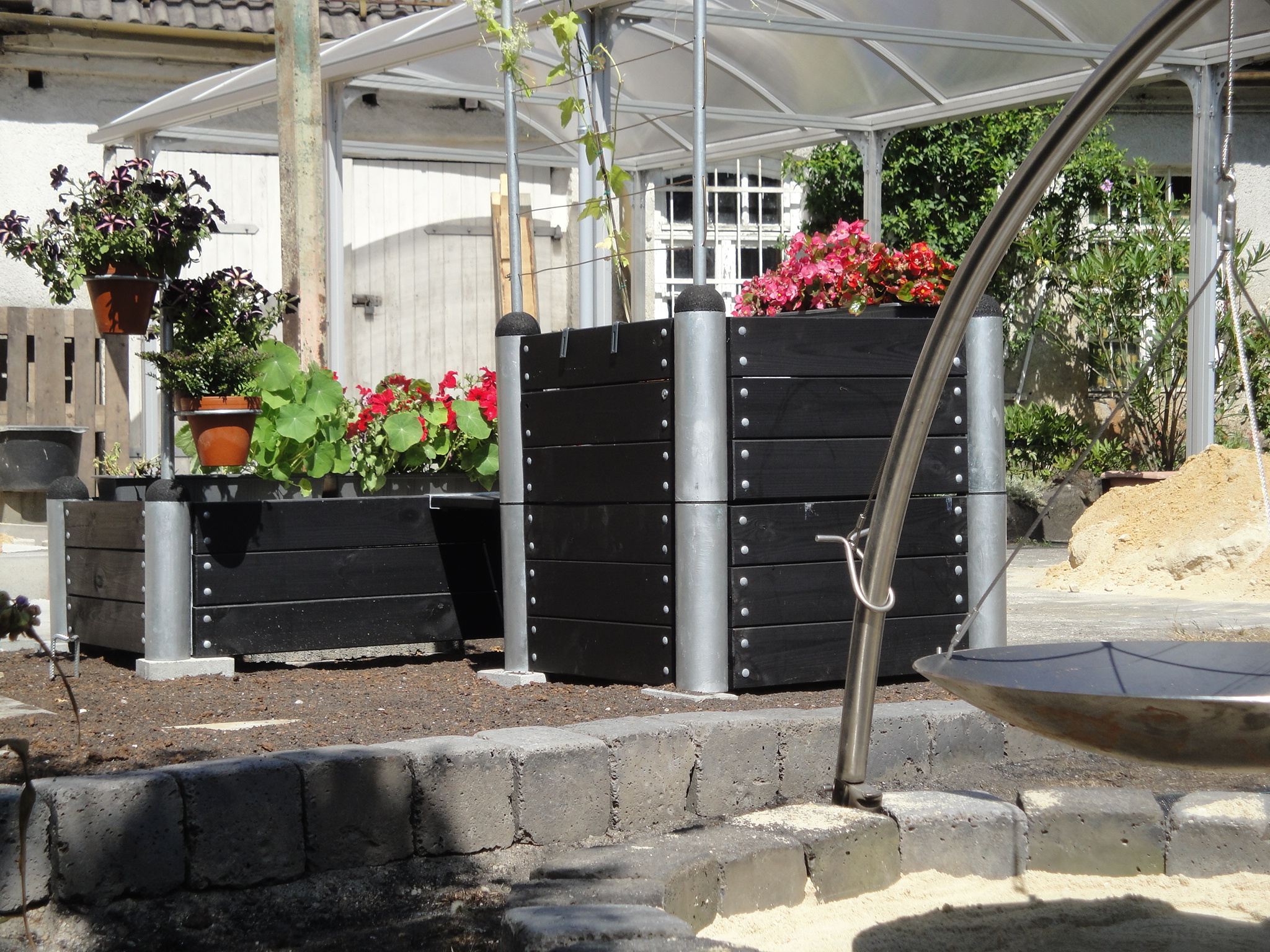 Gartentraeume,Pergola-System,Sitzecke, Gartenmoebel,Trockengestell